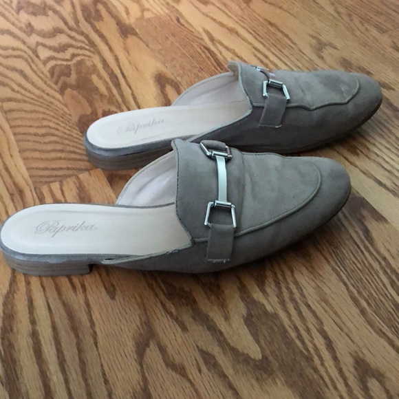 Paprika Suede Slip On Loafers - Picture 2 of 4